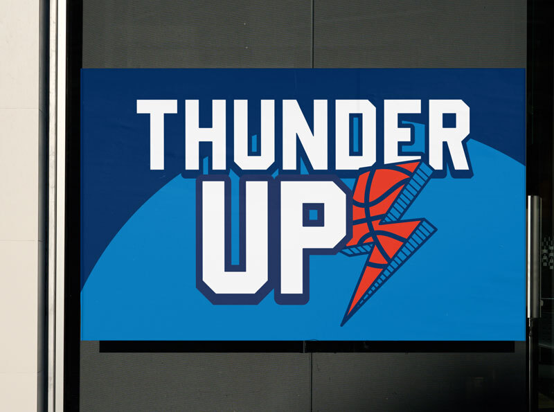 Thunder Up Window Clings